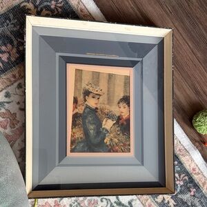 Antique “Flower Market” by Huldan Cherry Jeffe Historical Rare Print 5x7